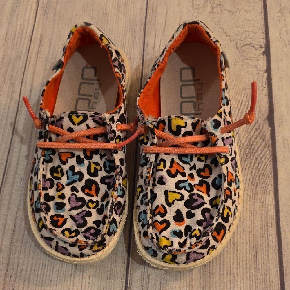 Colorful Heart Pattern Kids Shoes